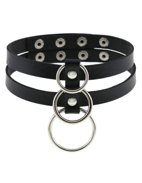 Ras de cou Tri Rings Noir
