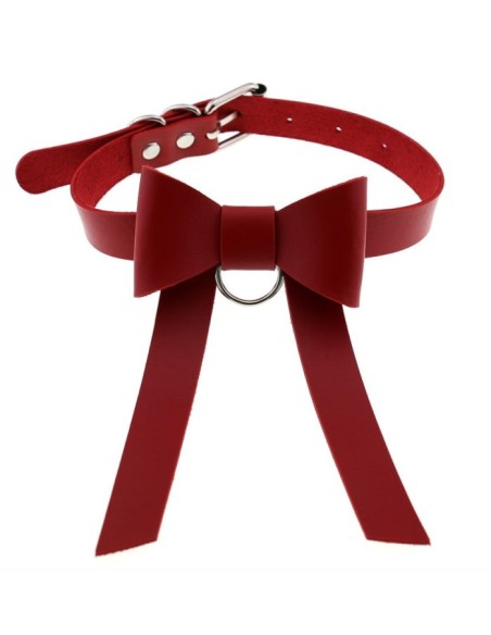 Ras de cou Bow Night Rouge
