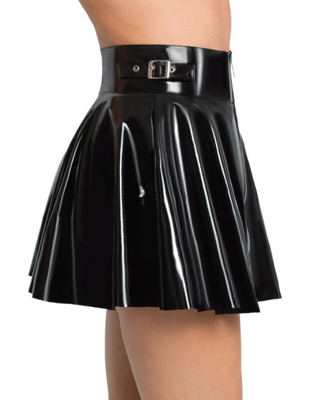 Jupe Vinyl Skirt Noire