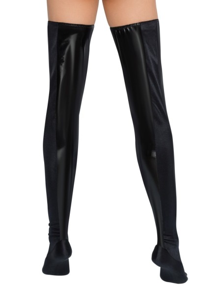 Cuissardes Vinyl Bed Boots Noire