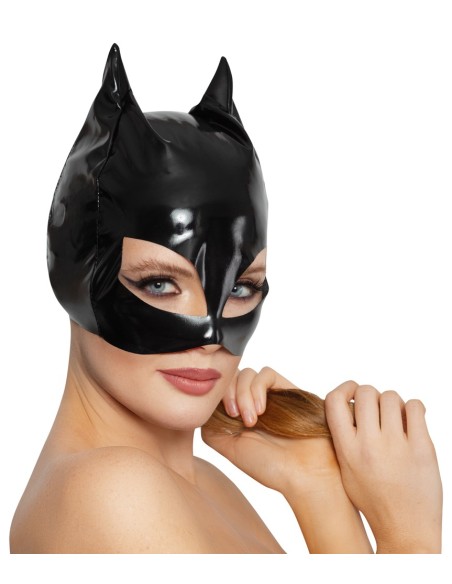 Masque Chat en Vinyle Cat Mask Noir