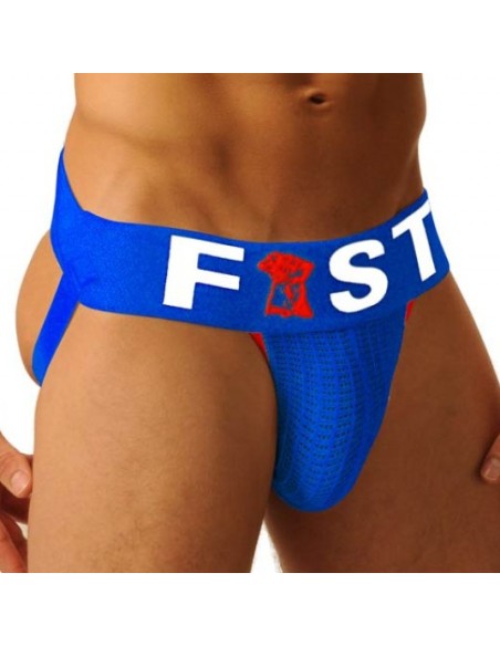 Jockstrap Fist Logo Bleu Jockstrap Fist Logo Bleu