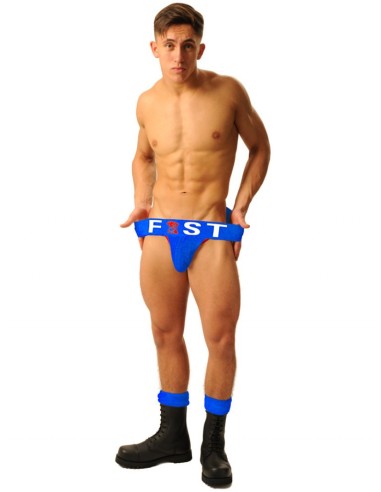 Jockstrap Fist Logo Bleu