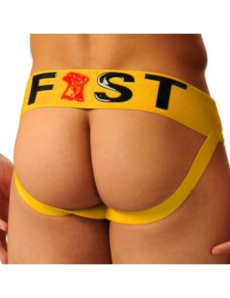 Jockstrap Fist Logo Jaune Jockstrap Fist Logo Jaune