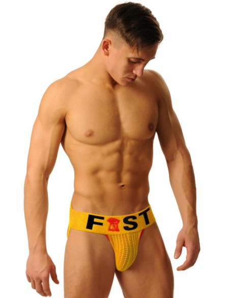 Jockstrap Fist Logo Jaune Jockstrap Fist Logo Jaune