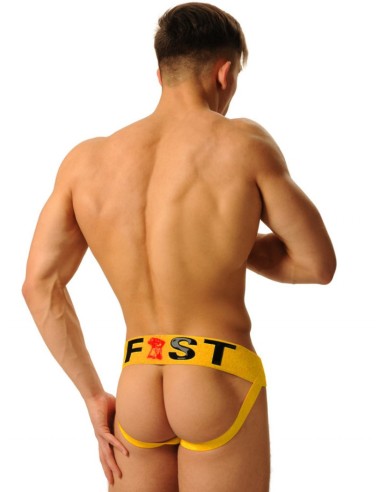 Jockstrap Fist Logo Jaune