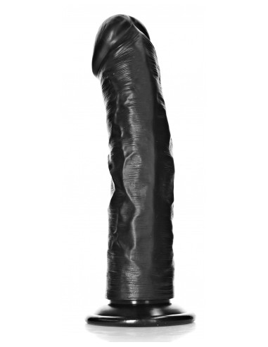 Gode Ventouse Curved RealRock 20 x 4.6cm Noir