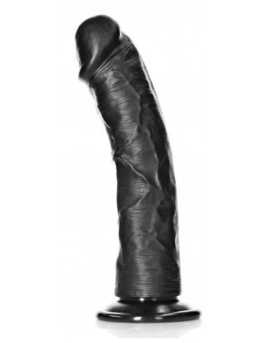 Gode Ventouse Curved RealRock 20 x 4.6cm Noir
