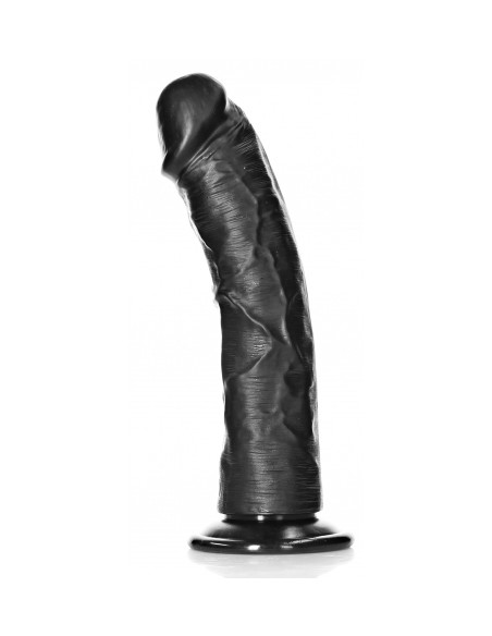 Gode Ventouse Curved RealRock 20 x 4.6cm Noir Gode Ventouse Curved RealRock 20 x 4.6cm Noir