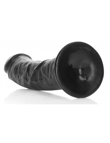 Gode Ventouse Curved RealRock 20 x 4.6cm Noir