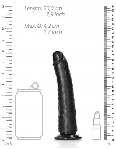Gode Slim Dildo 18 x 4.2cm Noir