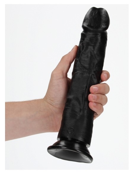 Gode Mega Curved RealRock 25 x 5.6cm Noir