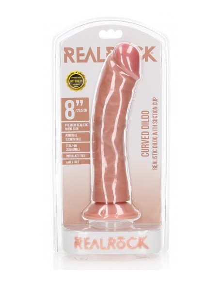 Gode réaliste Ventouse Curved RealRock 20 x 4.6cm Gode réaliste Ventouse Curved RealRock 20 x 4.6cm