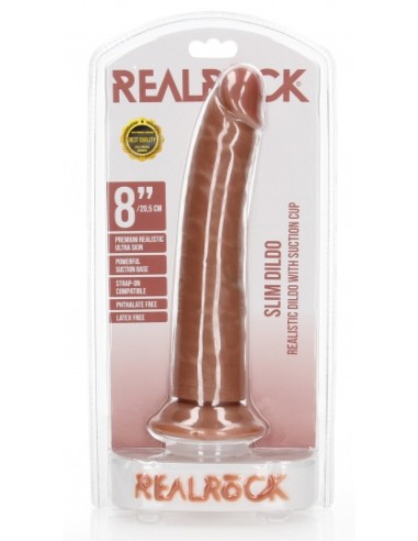 Gode réaliste Slim RealRock 20 x 4.6cm Latino