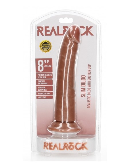 Gode réaliste Slim RealRock 20 x 4.6cm Latino