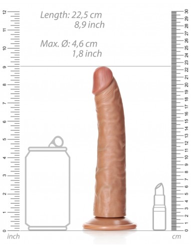 Gode réaliste Slim RealRock 20 x 4.6cm Latino