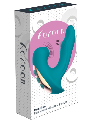 Stimulateur de clitoris et point G Eternal 15cm Turquoise