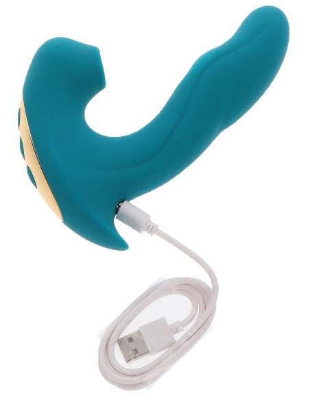 Stimulateur de clitoris et point G Eternal 15cm Turquoise