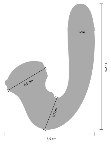 Stimulateur de clitoris et point G Celestial 15cm Violet