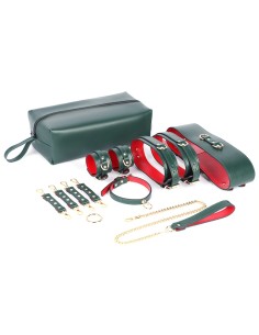 Set BDSM 6 Pièces Vert-Rouge