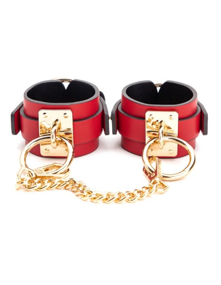 Menottes de poignets Goldy Cuff Rouge-Noir