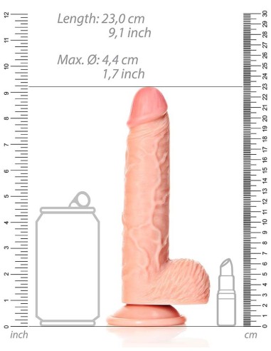 Gode réaliste Envy Straight RealRock 17 x 4.4cm