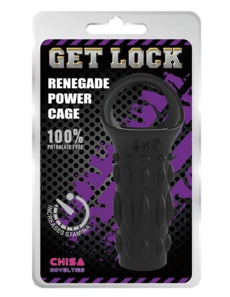 Etui pour Pénis Texturé Noir 8 x 3.8cm