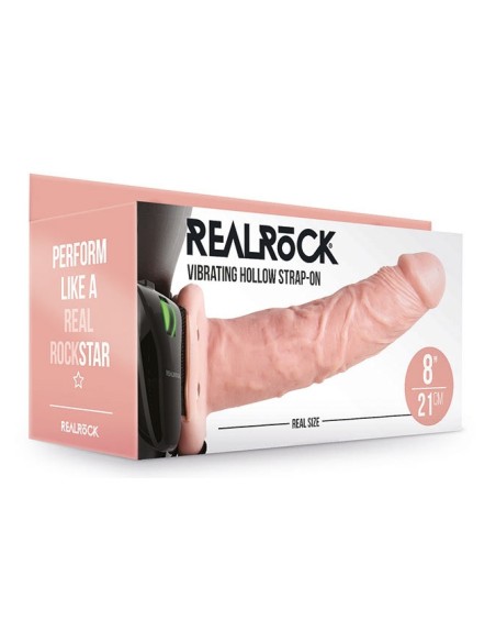 Gode ceinture vibrant Hollow Vibe RealRock 20 x 4.5cm