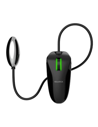 Gode ceinture vibrant Hollow Vibe RealRock 20 x 4.5cm Noir