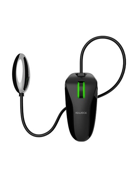 Gode ceinture vibrant Hollow Vibe RealRock 20 x 4.5cm Noir