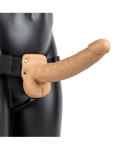 Gode ceinture creux Hollow Strap On RealRock 23 x 4.5cm Latino