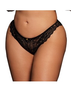 Culotte dentelle CLAIRE Grande Taille Noire