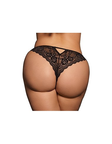 Culotte dentelle CLAIRE Grande Taille Noire