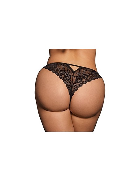 Culotte dentelle CLAIRE Grande Taille Noire