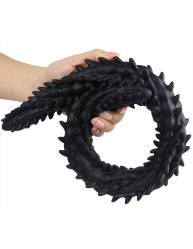 Double Gode Scolop S 40 x 3cm Noir