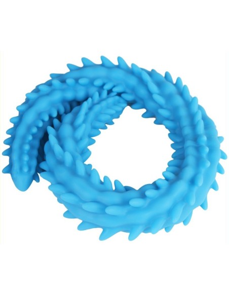 Double Gode Scolop M 50 x 4cm Bleu