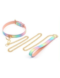 Collier-laisse Sm Laser Rose