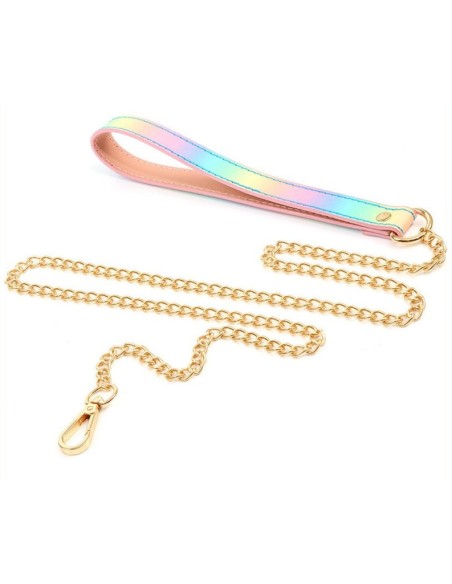Collier-laisse Sm Laser Rose