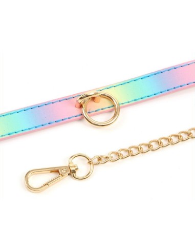 Collier-laisse Sm Laser Rose