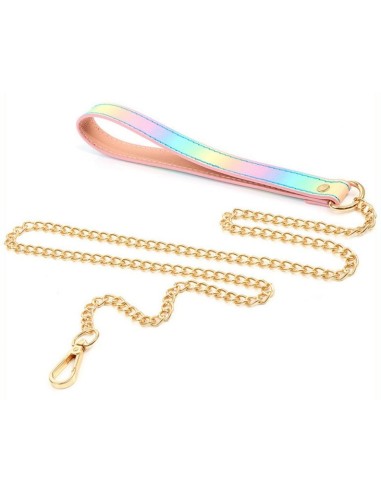 Collier-laisse Sm Laser Rose