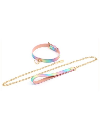 Collier-laisse Sm Laser Rose