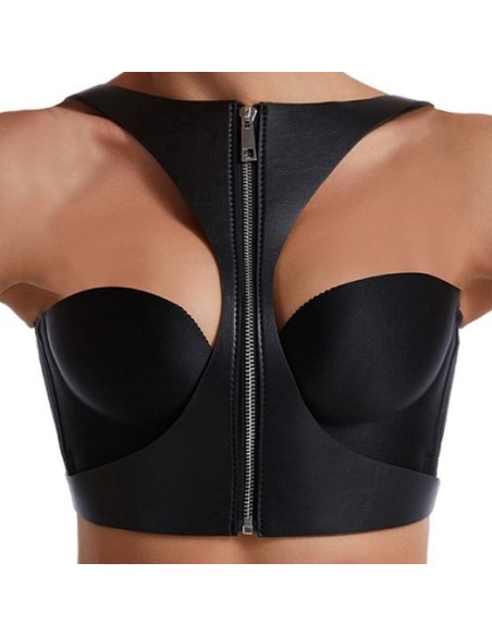 Corset SM Vinyle Noir