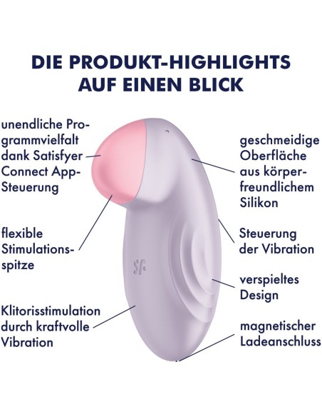 Stimulateur de clitoris connecté Tropical Tip Satisfyer