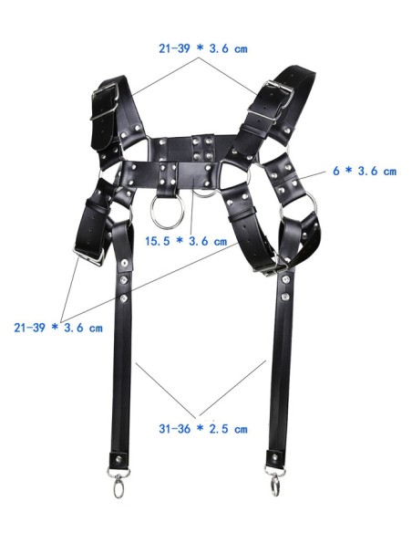 Harnais Sm Garter Noir