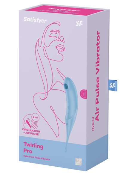 Stimulateur de clitoris Twirling Pro Bleu