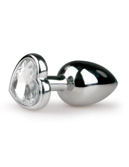 Plug bijou Argent en coeur - SMALL 6.3 x 2.6 cm Plug bijou Argent en coeur - SMALL 6.3 x 2.6 cm