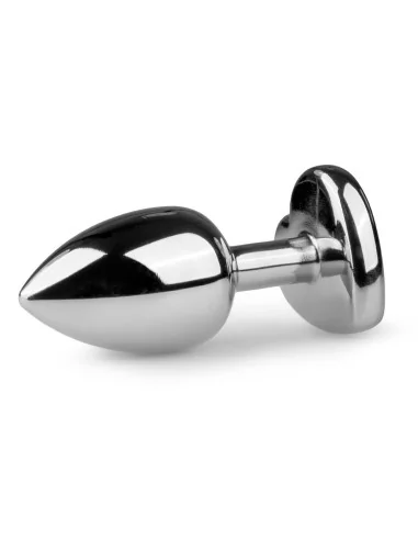 Plug bijou Argent en coeur - SMALL 6.3 x 2.6 cm