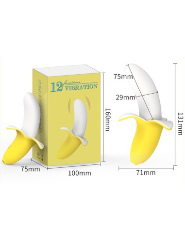 Gode vibrant Hola Banana 8 x 3cm