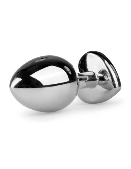 Plug bijou Argent en coeur - Medium 7.1 x 3.2cm