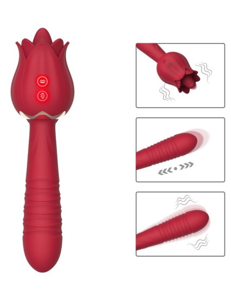 Stimulateur de clitoris et Point G Rose Licky Stimulateur de clitoris et Point G Rose Licky